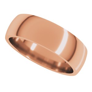 Lightweight Comfort-Fit Half Round Band