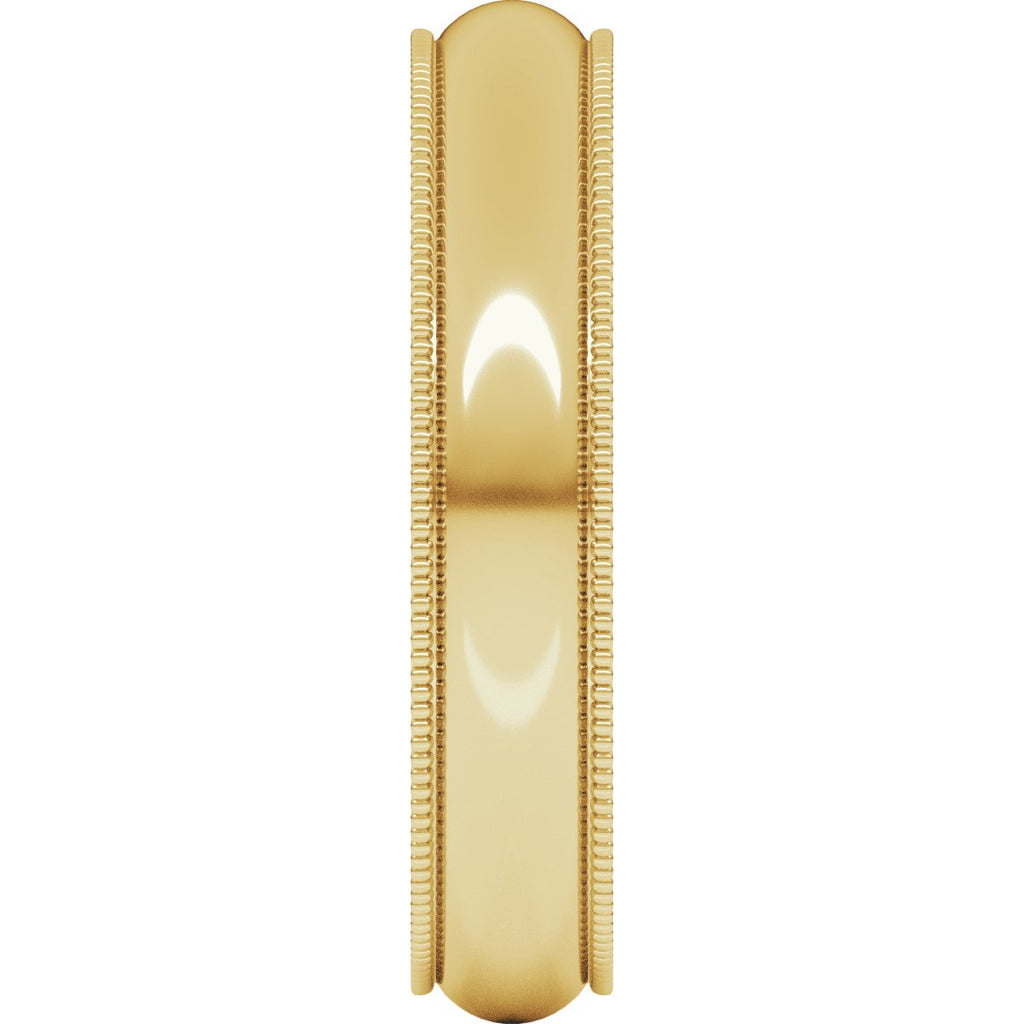 Milgrain Half Round Band