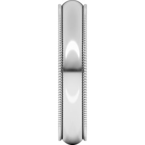 Milgrain Half Round Band