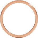 Lightweight Comfort-Fit Half Round Band