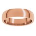 Lightweight Comfort-Fit Half Round Band