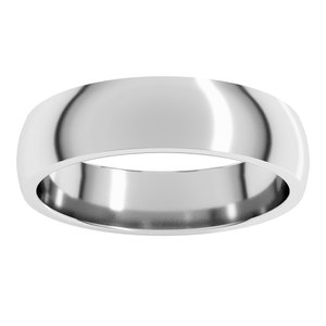 Lightweight Comfort-Fit Half Round Band
