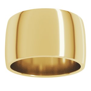 Lightweight Comfort-Fit Half Round Band