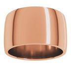 Lightweight Comfort-Fit Half Round Band