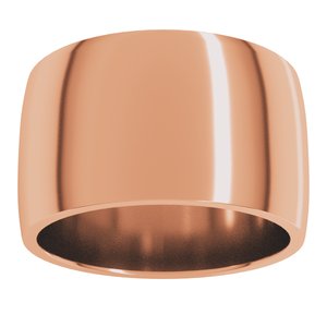 Lightweight Comfort-Fit Half Round Band