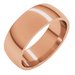 Lightweight Comfort-Fit Half Round Band