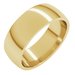 Lightweight Comfort-Fit Half Round Band