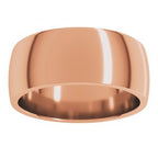 Lightweight Comfort-Fit Half Round Band