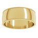 Lightweight Milgrain Half Round Band