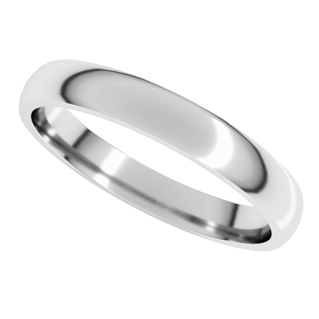 Lightweight Comfort-Fit Half Round Band