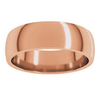 Lightweight Comfort-Fit Half Round Band