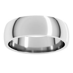 Lightweight Comfort-Fit Half Round Band