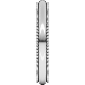 Milgrain Half Round Band