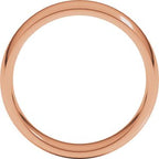 Lightweight Comfort-Fit Half Round Band