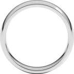 Lightweight Comfort-Fit Half Round Band
