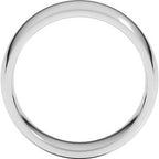 Lightweight Comfort-Fit Half Round Band