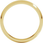Milgrain Half Round Band