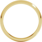 Milgrain Half Round Band