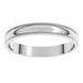 Lightweight Milgrain Half Round Band