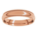 Milgrain Comfort-Fit Half Round Band