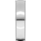 Milgrain Comfort-Fit Half Round Band