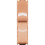 Milgrain Comfort-Fit Half Round Band