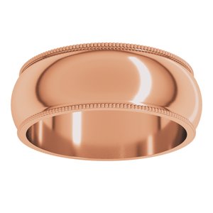 Milgrain Half Round Band