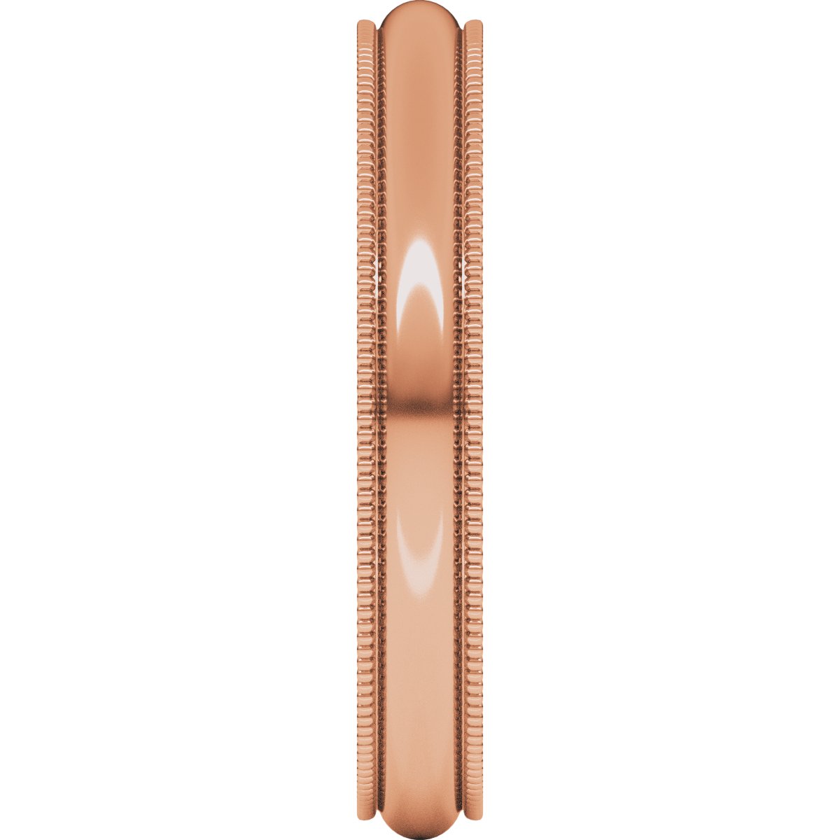 Milgrain Comfort-Fit Half Round Band