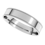 Milgrain Comfort-Fit Flat Band