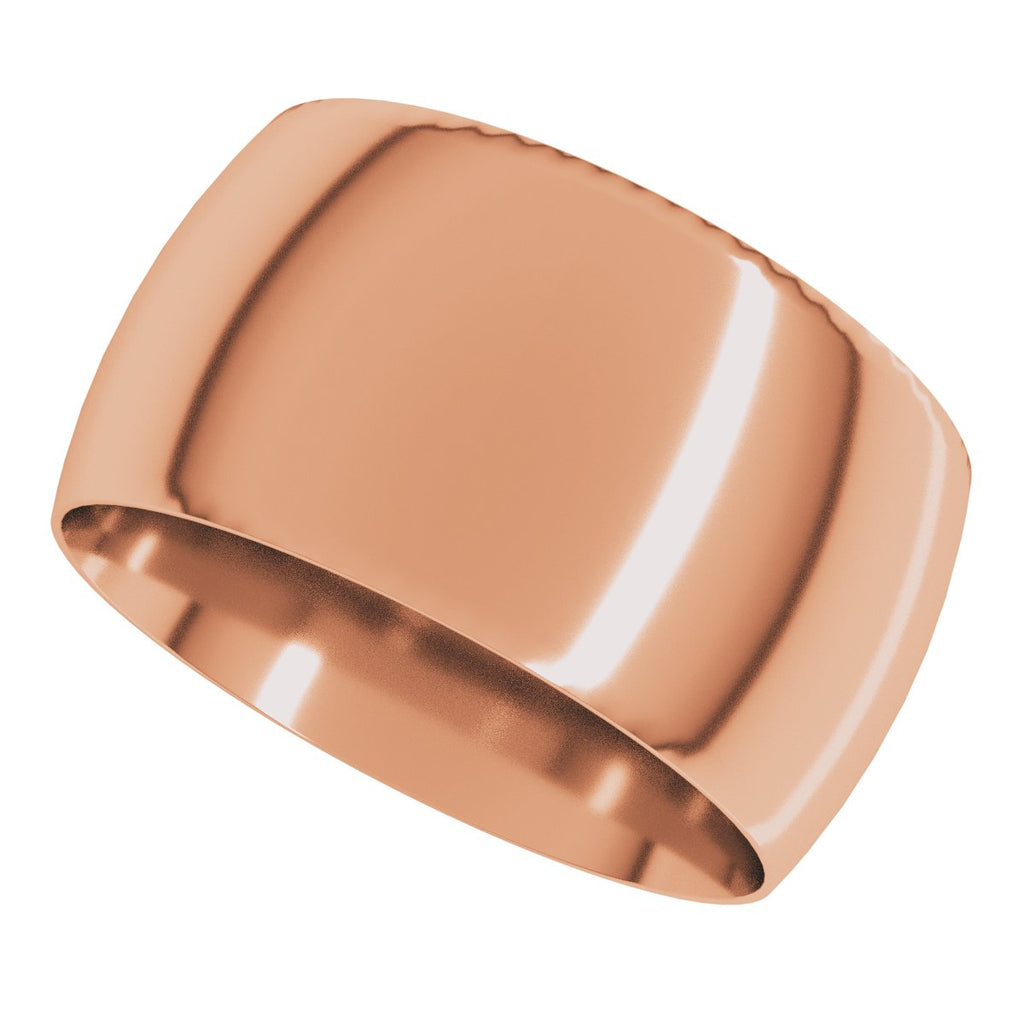 Lightweight Comfort-Fit Half Round Band