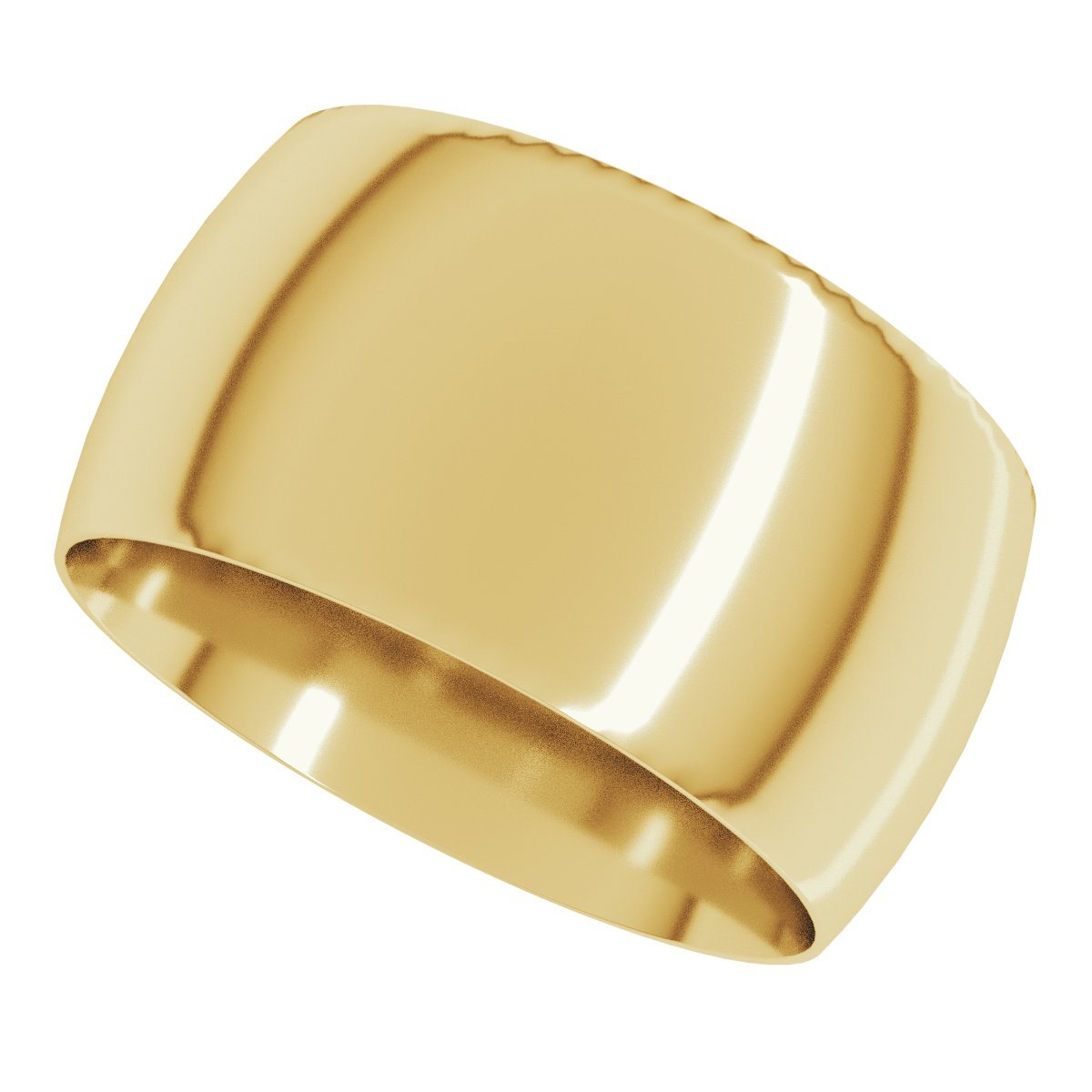 Lightweight Comfort-Fit Half Round Band