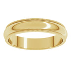 Milgrain Half Round Band