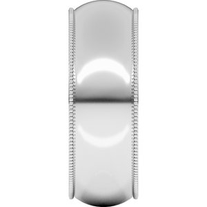 Milgrain Half Round Band