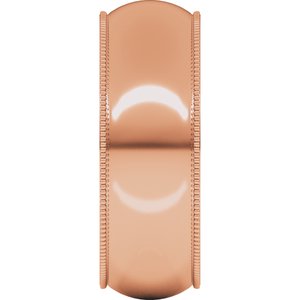 Milgrain Half Round Band