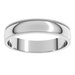 Lightweight Milgrain Half Round Band