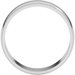 Lightweight Milgrain Half Round Band
