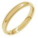 Lightweight Milgrain Comfort-Fit Half Round Band