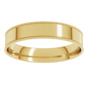 Milgrain Comfort-Fit Flat Band
