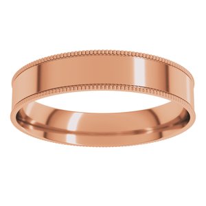Milgrain Comfort-Fit Flat Band