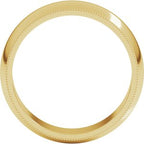 Milgrain Half Round Band