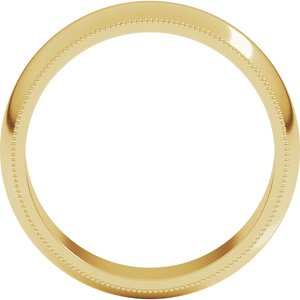 Milgrain Half Round Band