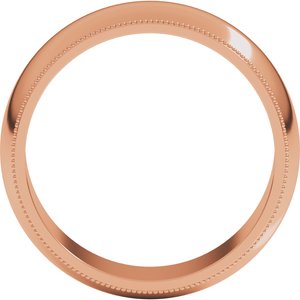 Milgrain Half Round Band