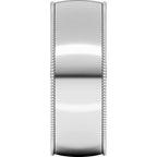 Lightweight Milgrain Half Round Band