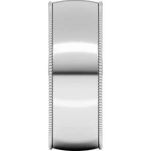 Lightweight Milgrain Half Round Band