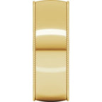 Lightweight Milgrain Half Round Band