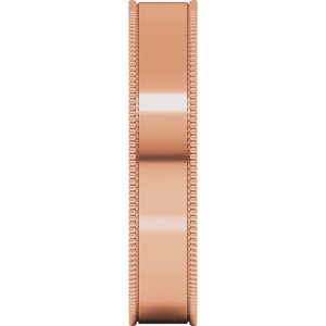 Milgrain Comfort-Fit Flat Band