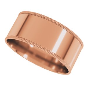 Milgrain Comfort-Fit Flat Band