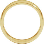 Lightweight Comfort-Fit Half Round Band