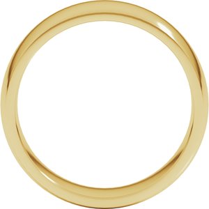 Lightweight Comfort-Fit Half Round Band