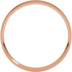 Milgrain Comfort-Fit Flat Band